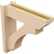 Ekena Millwork 7 1/2-in W x 30-in D x 30-in H Imperial Slat Rough Cedar Woodgrain TimberThane Outlooker, Primed Tan OUTUR075X30X30IMP24RCPR - alternate 6